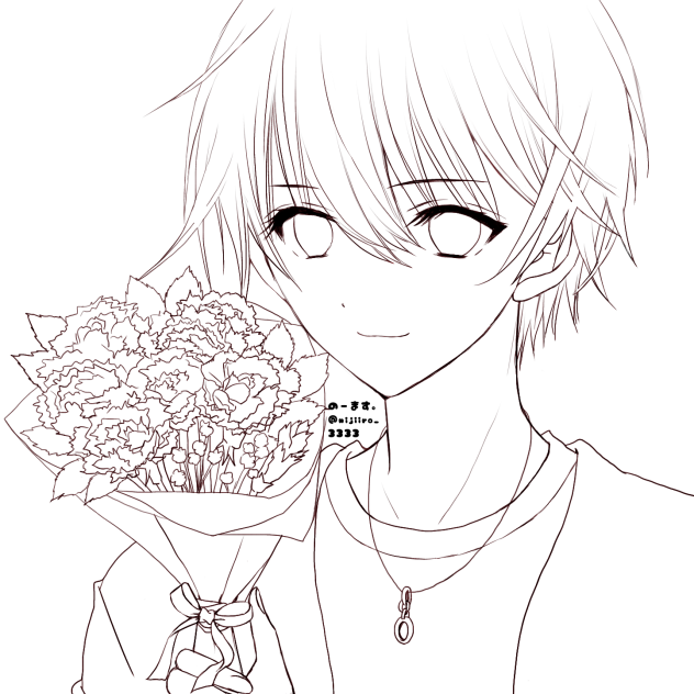 母の日💐（lineart）