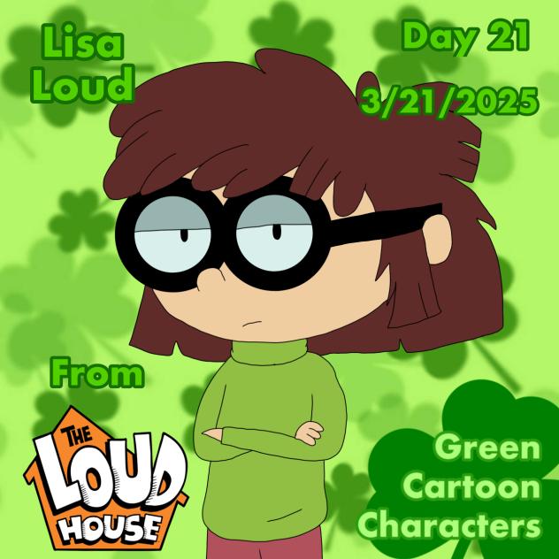 Green Cartoon Characters Day 21 Lisa