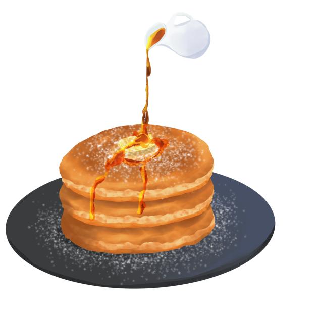 IBM4814  Maple syrup Pancake a