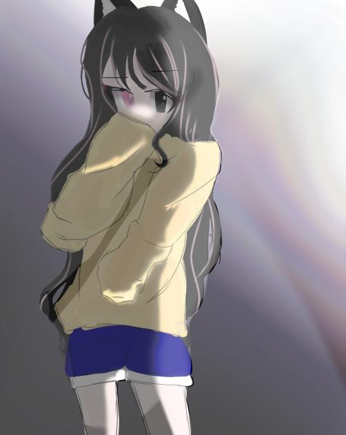 リクエストのケモミミオッドアイです！