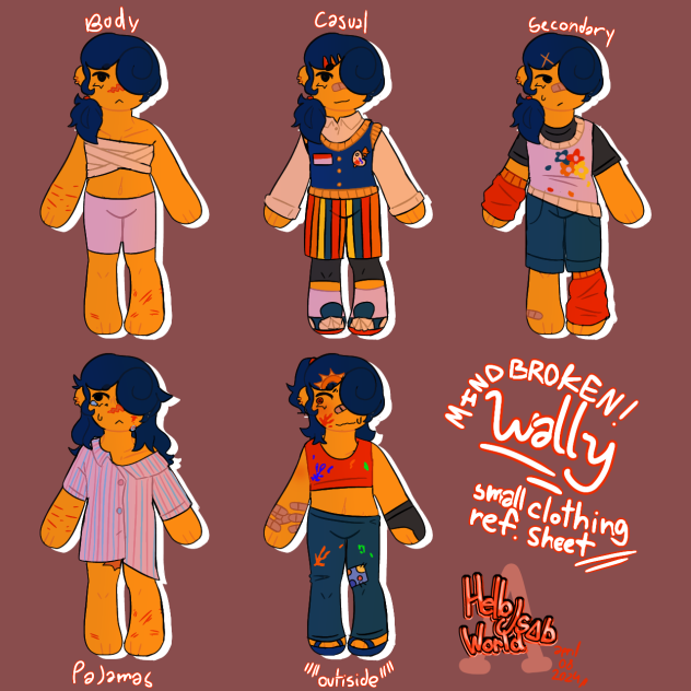 Small Clothing ref. sheet to MB Wally