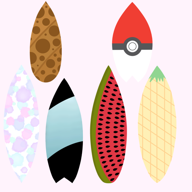 Surfboard designs