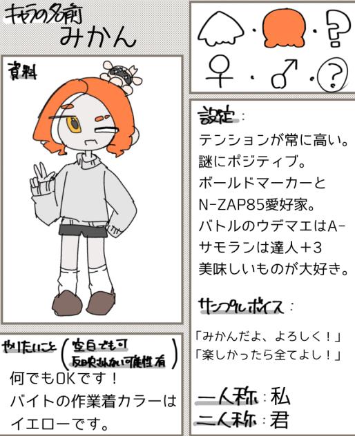 キャラ募集参加ー！