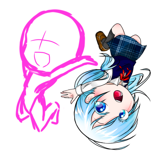 合作アクキーイラスト Ibispaint