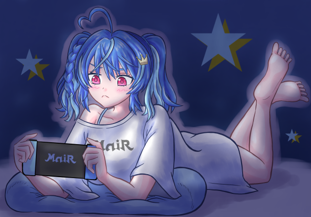 ゲームするシャツめあ
