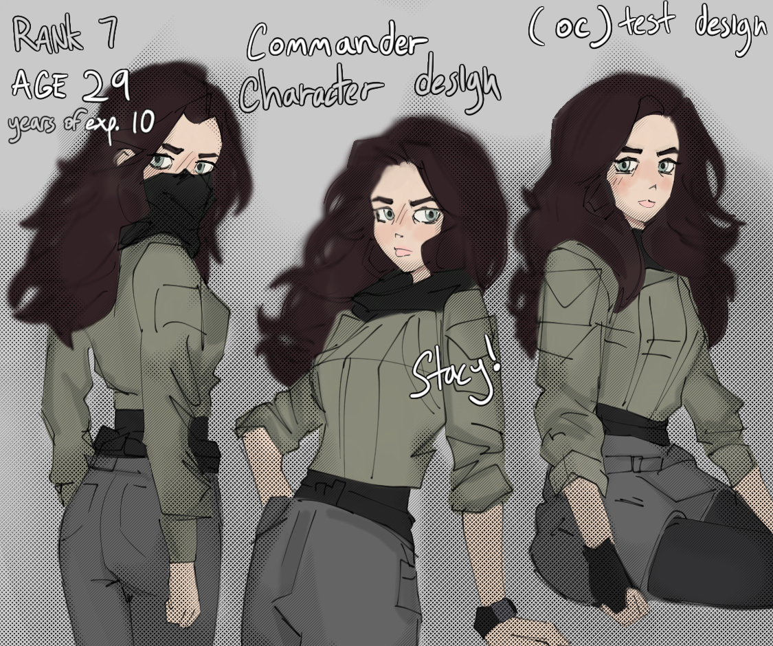 Commander character design - ibisPaint