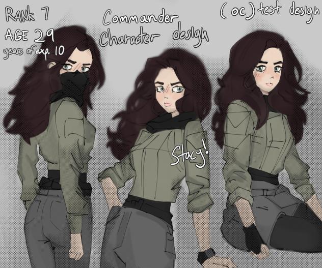 Commander character design - ibisPaint