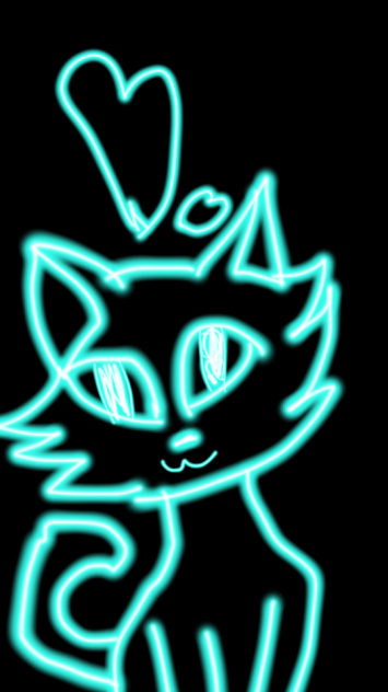 Neon cat