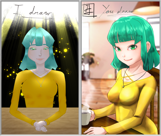 I draw you draw with fish