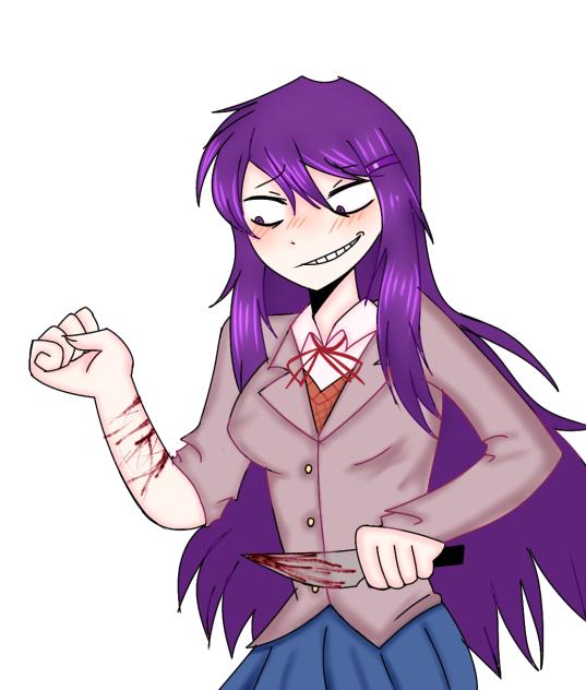 Dibujo culero de Yuri DDLC