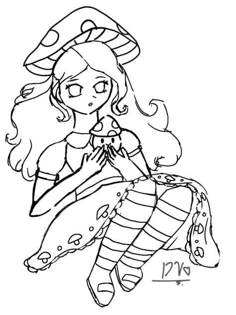 《🍄 Mushroom Coloring Page! 》