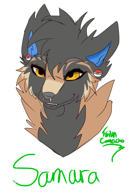 my fursona samara
