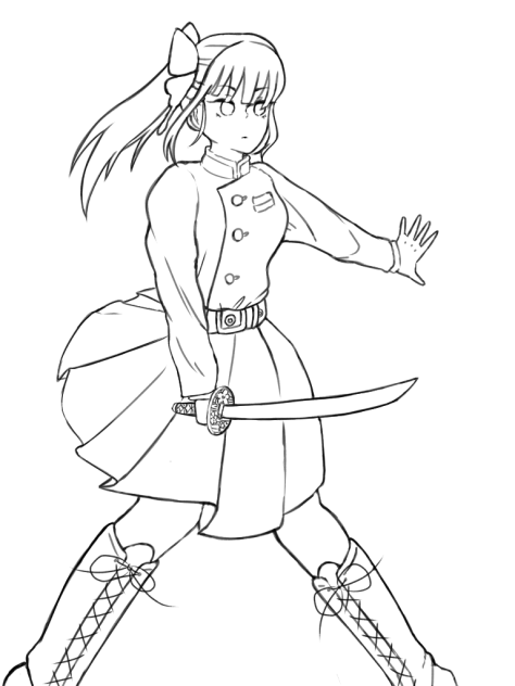 線画 カナヲ
