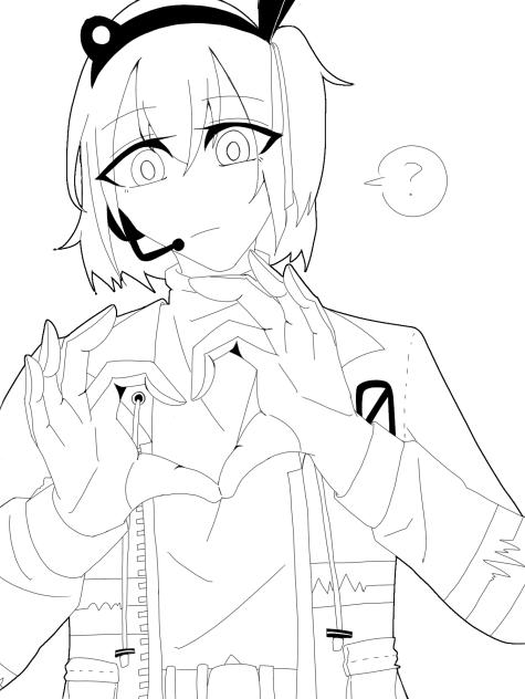 塗り絵としてどうぞ！！！