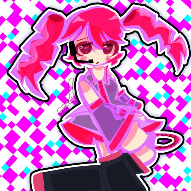 Red girl in the Triple Baka gang