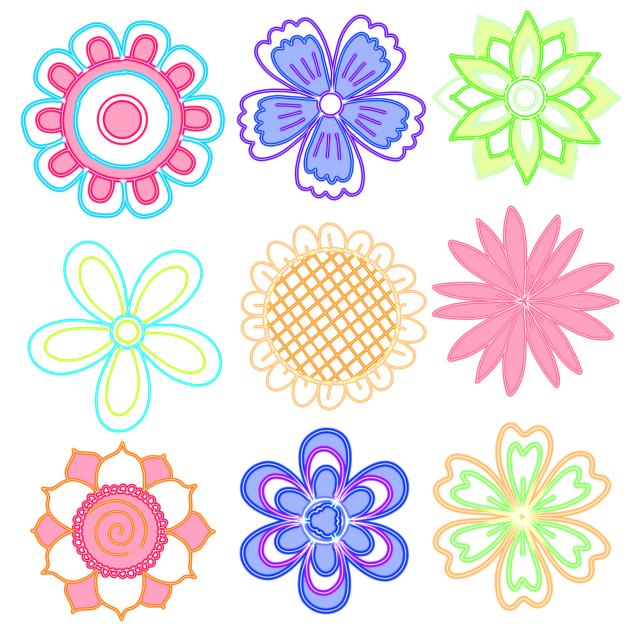 Flower neon 1