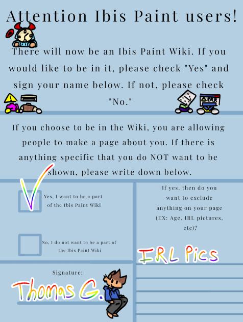 Ibis paint wiki signature!