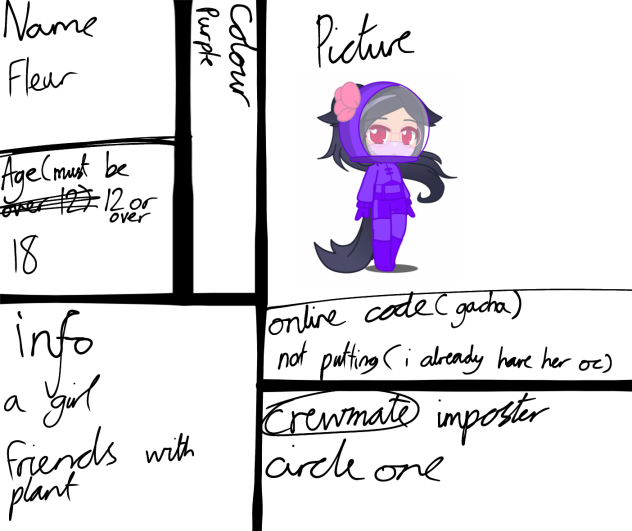 My sis wanted to join so here’s hers