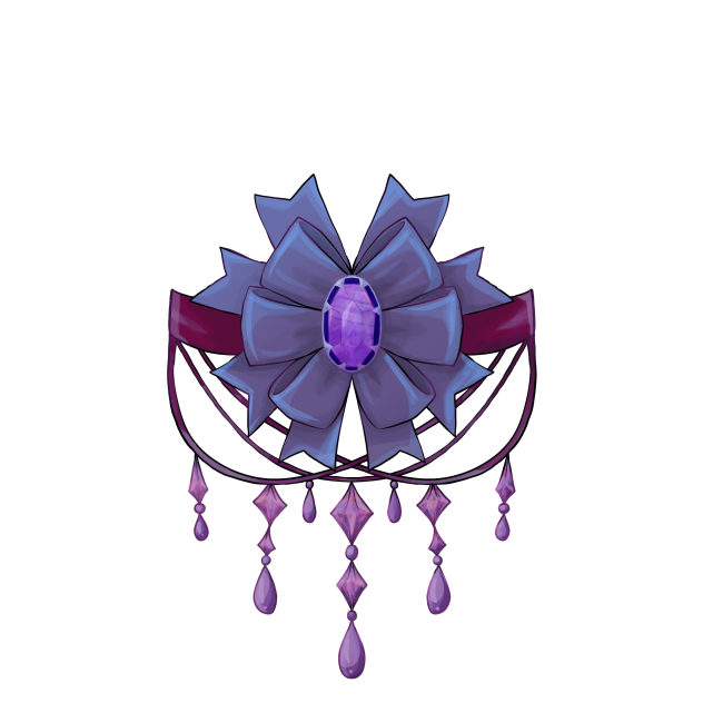 Dark Purple Gothic Ribbon