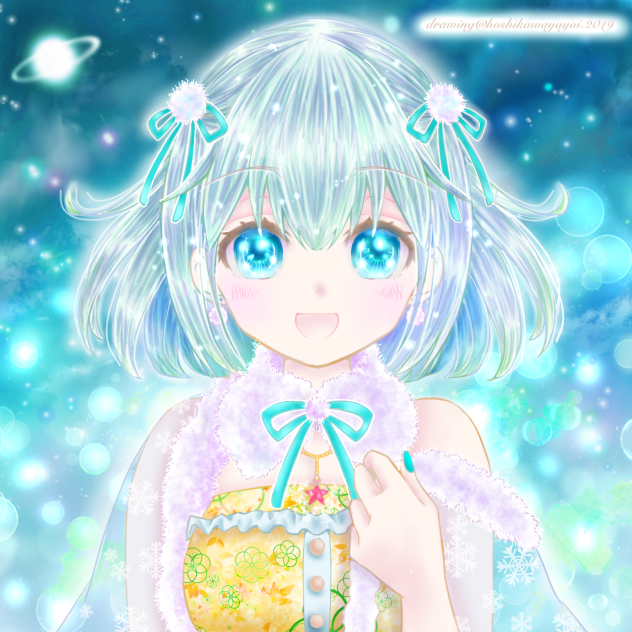 星川ヤヨイ様の線画お借りしました♡