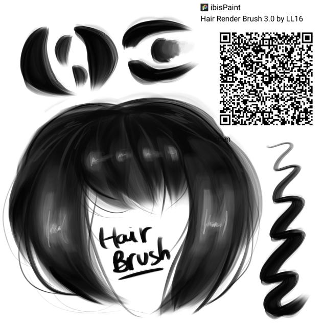 Hair Render Brush 3.0 by LL16