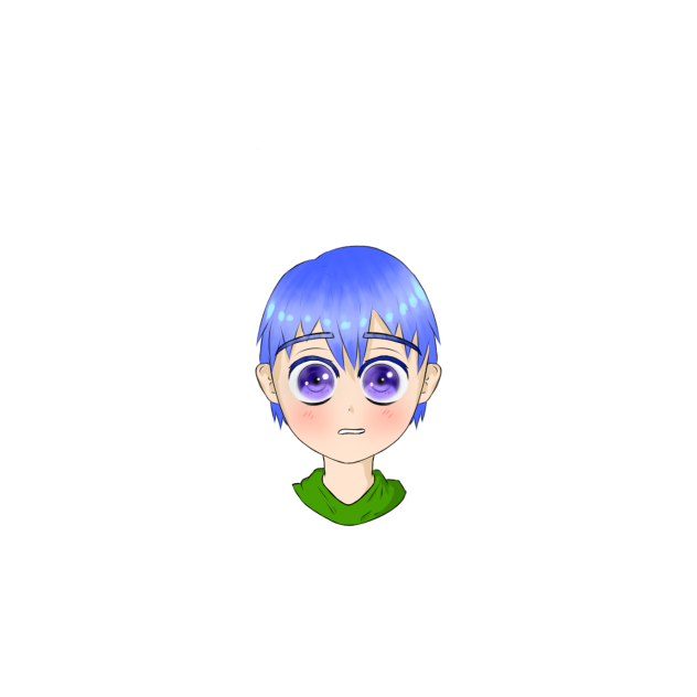 Kid with Blue hair - ibisPaint