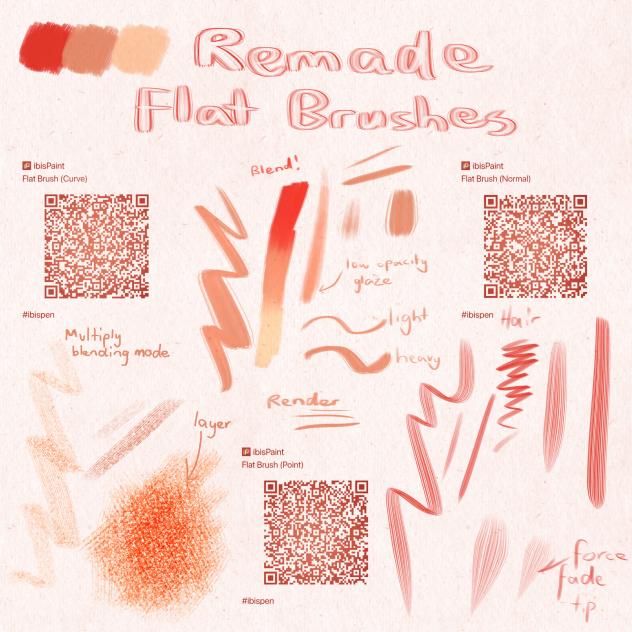 Remade Flat Brushes