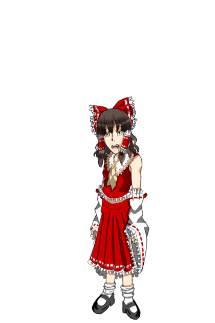 東方キャラをアニメ風にアレンジ改 霊夢の場合 Ibispaint