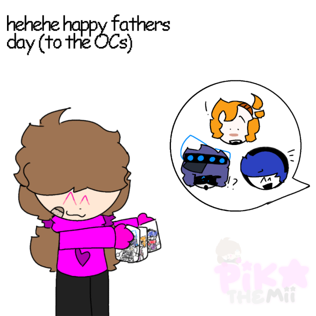 fathers day drawing with pika