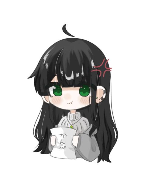まなちゃんの立ち絵！　おこ