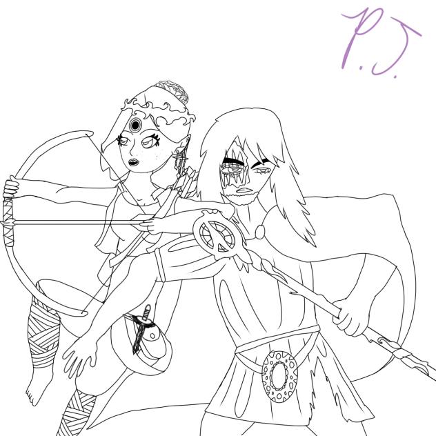OC redraw coloring page