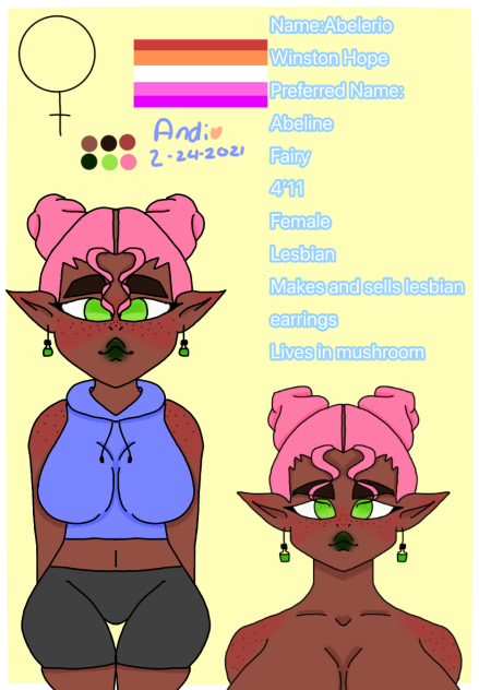 Abeline Ref Sheet - ibisPaint