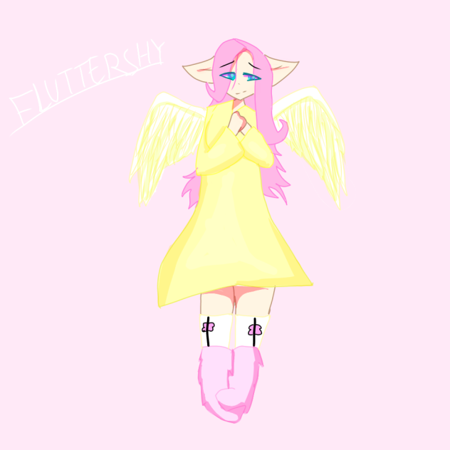 Fluttershy As A Human