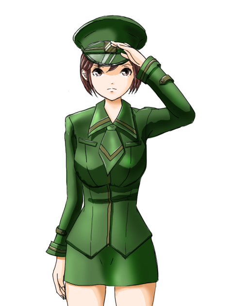 軍服姿