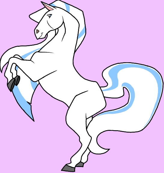 IceHeart as an adult mare in horseland