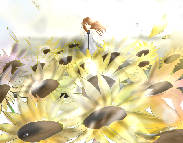 向日葵との合唱