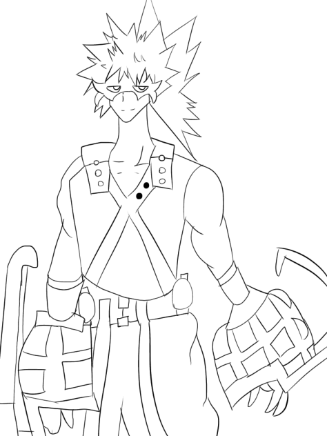 Bakugo line art 💥