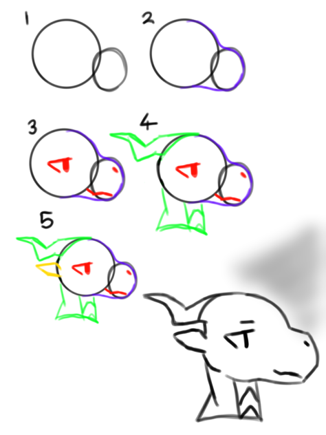 How to draw a dragon!😌