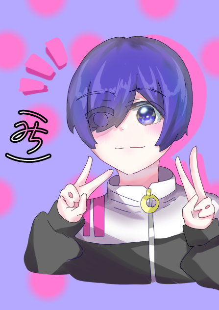 こみちちゃん線画塗ったよ！！