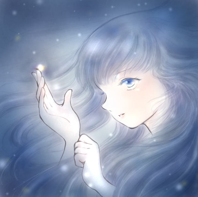 蛍と女の子。