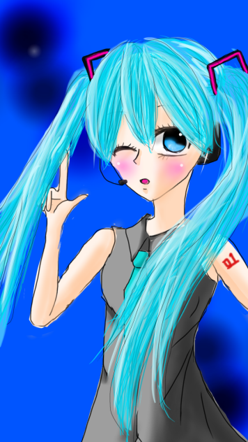 4月から中3の描く初音ミク