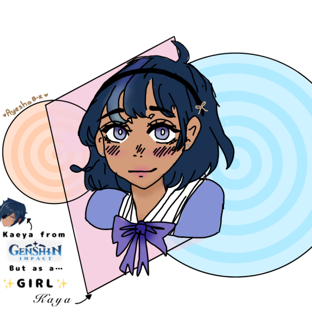Kaeya from Genshin Impact as a ✨GIRL✨