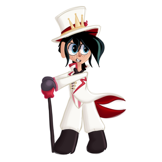 Varian with Lucifer's outfit