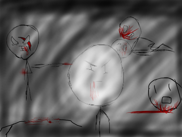 SpeedPaint- Stickman war!