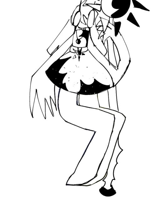 my new oc she's evil 💔