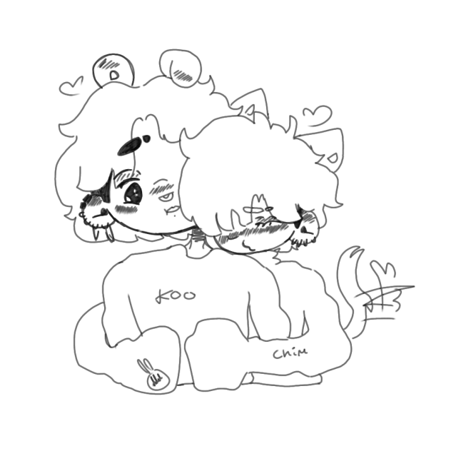 chim wuvs hugging Koo - ibisPaint