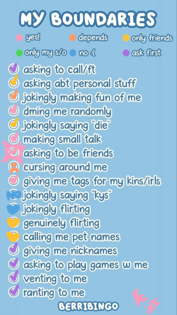 My boundaries