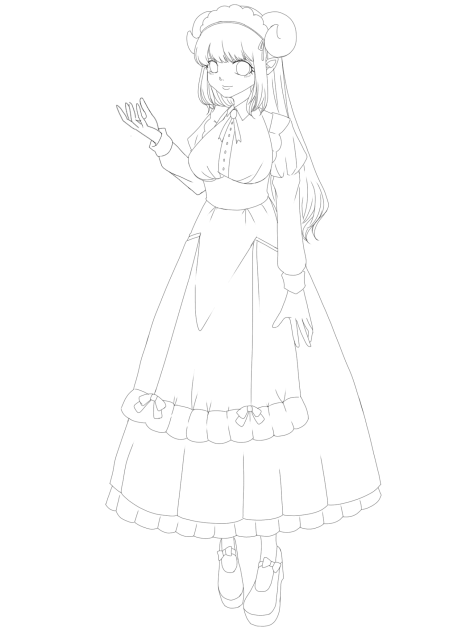 ⑥クラシカル@線画
