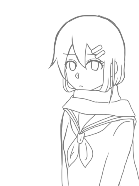 アヤノ 線画