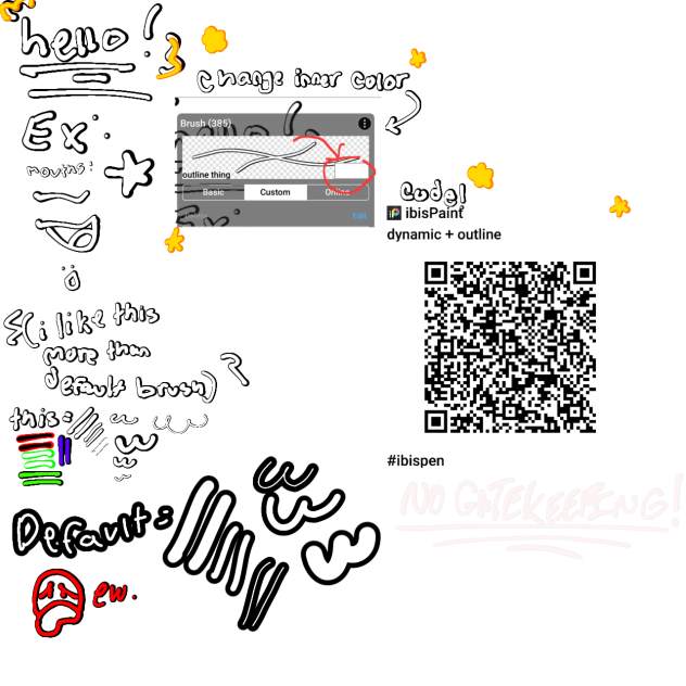 outline brush ibisPaint